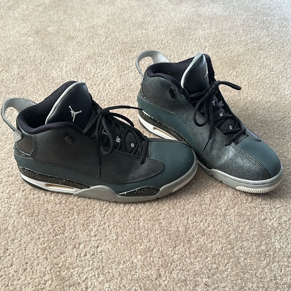 DubZero plastic charcoal black Jordan Sneakers
